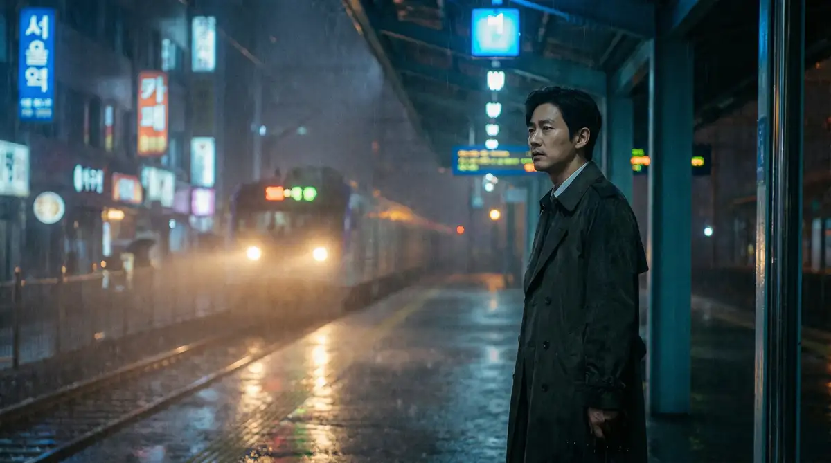 韩国伦理电影经典场景 - 雨夜车站，桃谷绘里香 馆藏影像